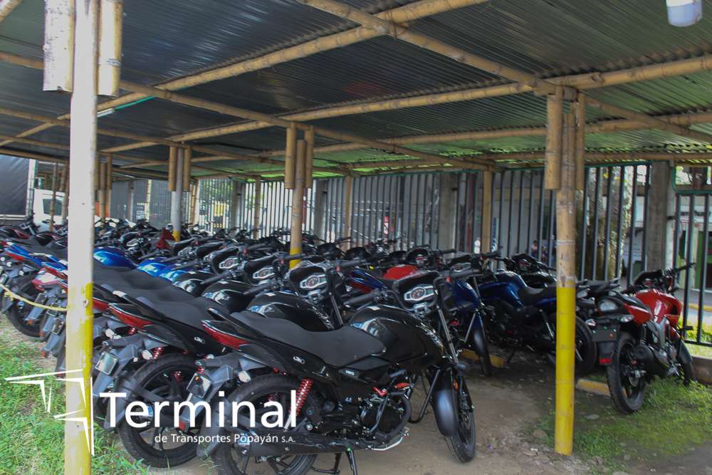 Parquedero para Motos Terminal de Transportes Popayán